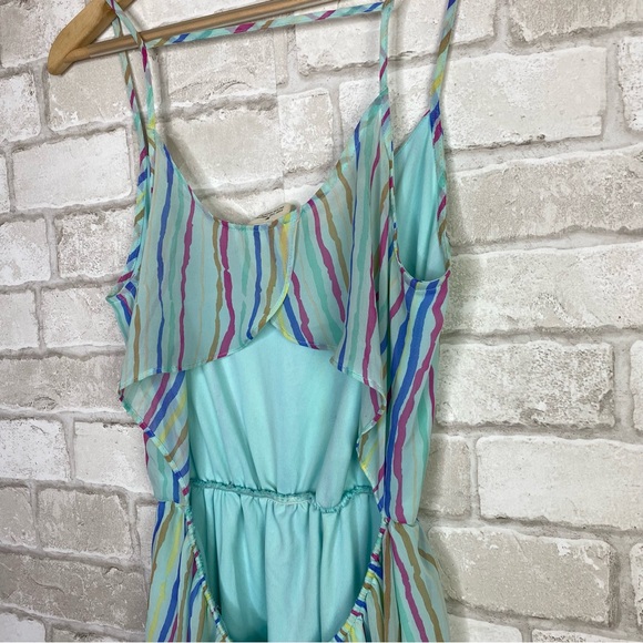 Anthropologie Pins & Needles Multicolored Open Back Hi-Low Sundress Size M - Picture 9 of 16